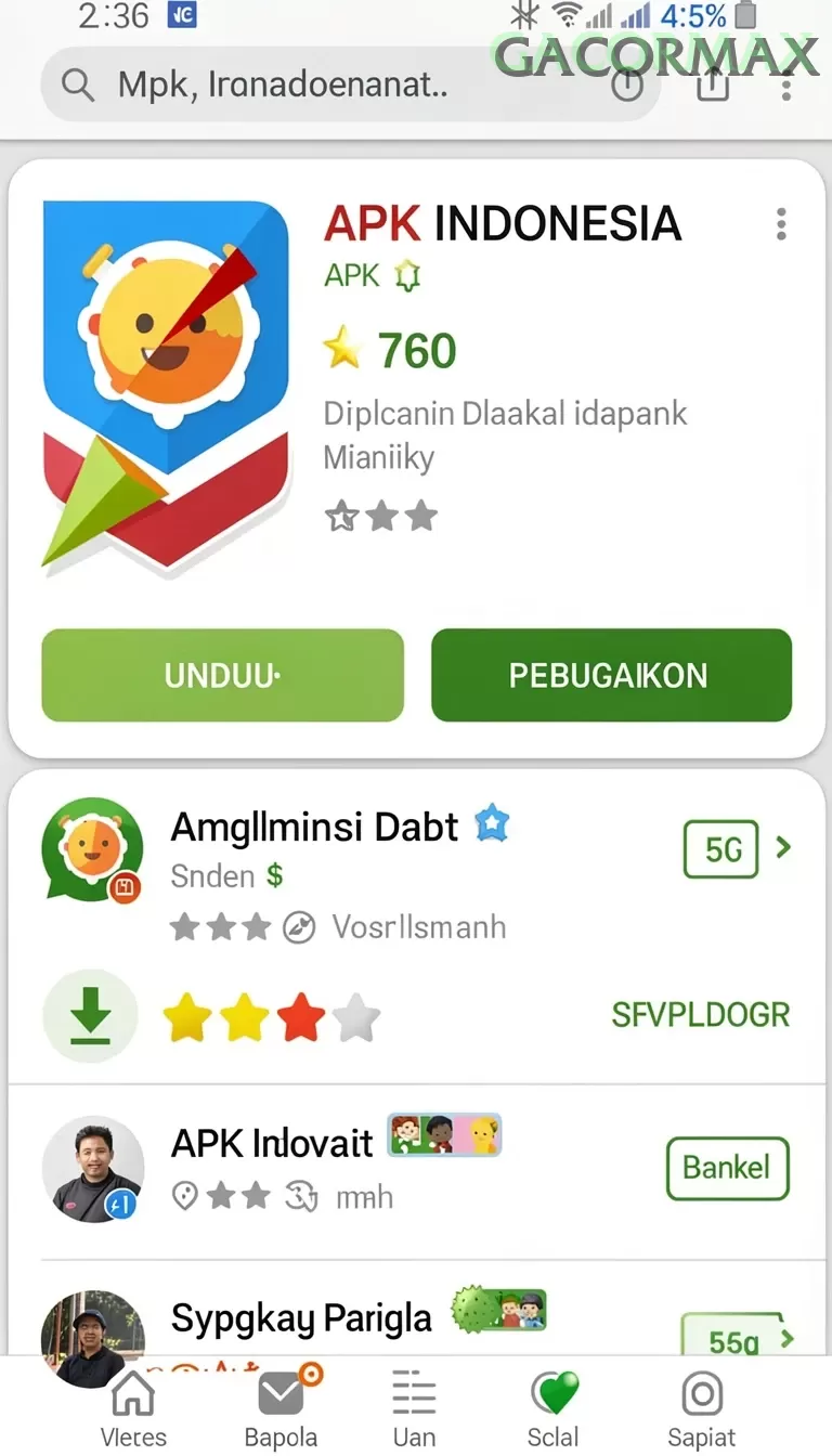 Cuplikan layar IDNSCORE — pengaturan akun