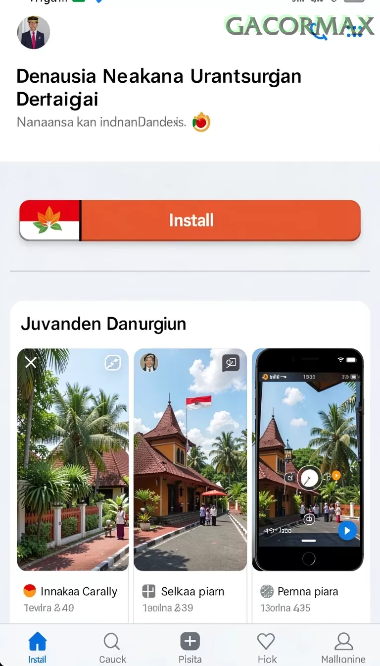 Cuplikan layar NABUNG77 — aktivitas