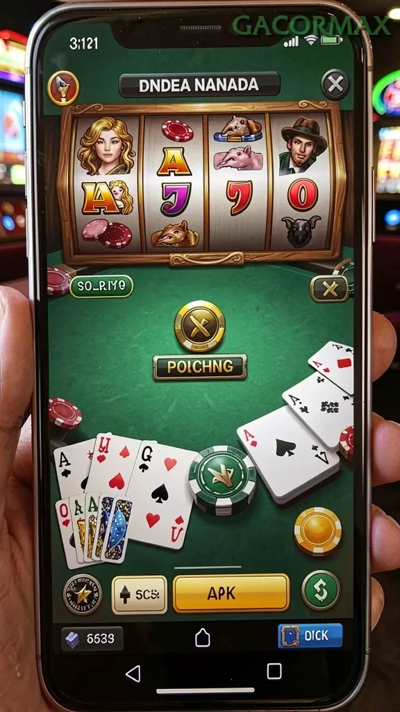 Cuplikan layar NABUNG77 — menu navigasi